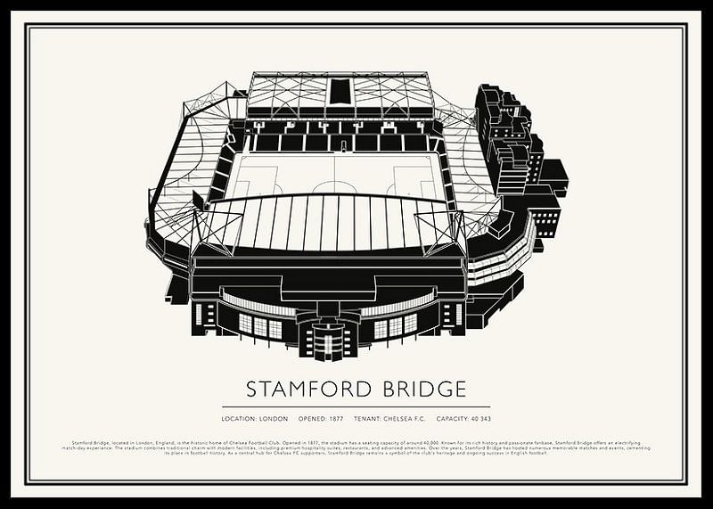 Stamford Bridge Vintage Sketch poster-12