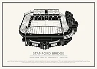 Stamford Bridge Vintage Skiss affisch-1