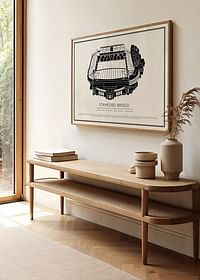 Stamford Bridge Vintage Sketch poster-2