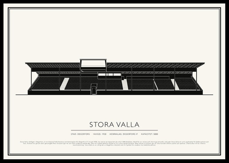 Stora Valla Vintage Skiss poster-12