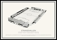Strandvallen Vintage Skiss poster-0