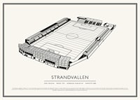 Strandvallen Vintage Skiss poster-1