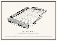 Strandvallen Vintage Skiss poster-1