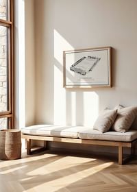 Strandvallen Vintage Skiss poster-2