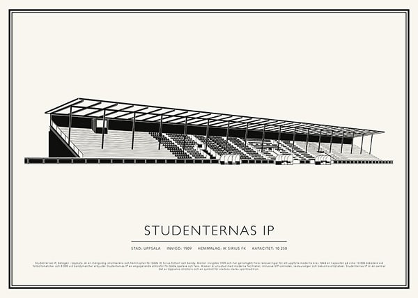 Poster Studenternas IP Vintage Skiss 02 SE