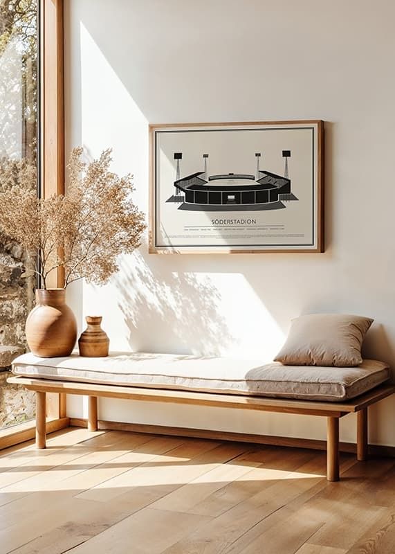 Poster Söderstadion Vintage Skiss 02 SE crossfade