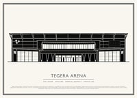 Tegera Arena Vintage Skiss poster-1
