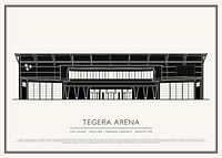 Tegera Arena Vintage Skiss poster-1