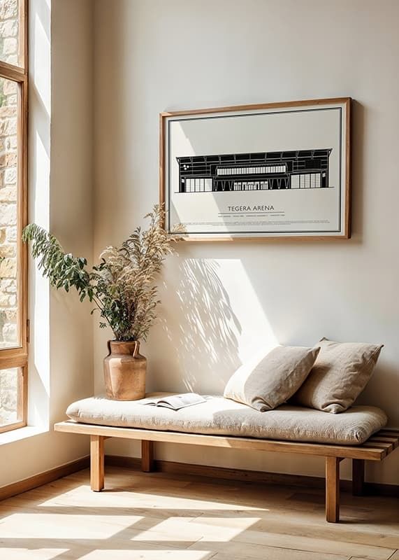 Poster Tegera Arena Vintage Skiss 01 SE crossfade