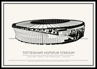 Poster cu schiță de epocă pe stadionul Tottenham Hotspur-0