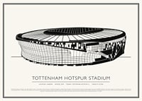 Tottenham Hotspur Stadion Vintage schets poster-1