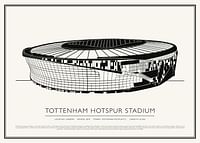Poster cu schiță de epocă pe stadionul Tottenham Hotspur-1