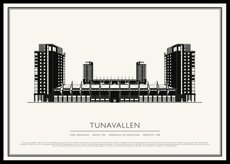 Tunavallen Vintage Skiss poster-12