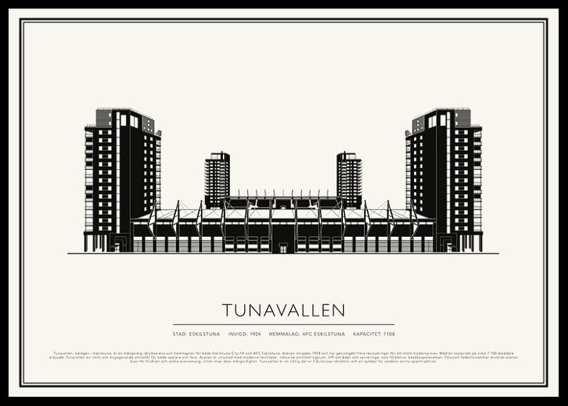 Tunavallen Vintage Skiss poster-12