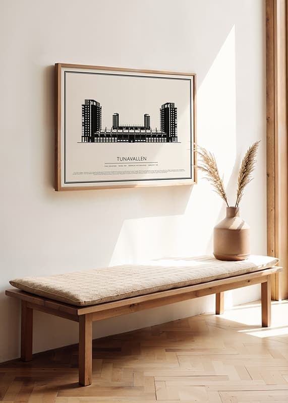 Poster Tunavallen Vintage Skiss 02 SE crossfade