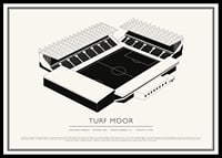 Turf Moor Vintage Skizze Poster-0