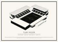 Turf Moor Vintage Skizze Poster-1