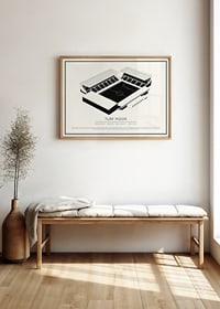 Turf Moor Vintage Skizze Poster-2