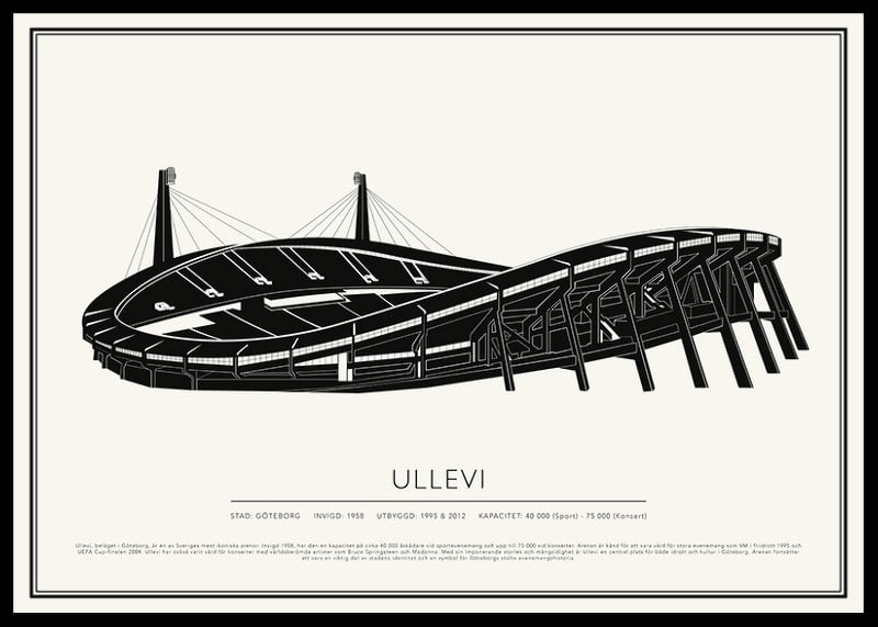 Ullevi Vintage Skiss poster-12