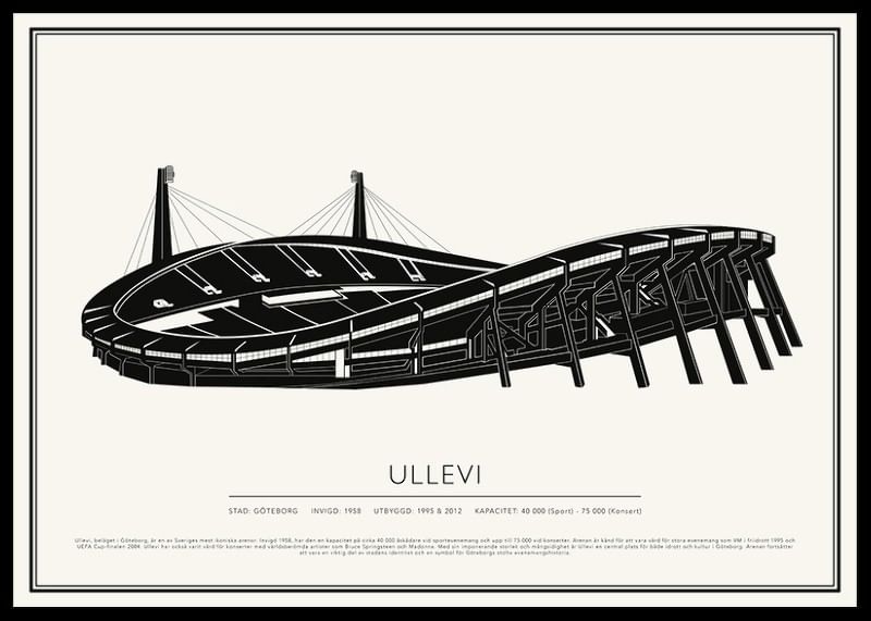 Ullevi Vintage Skiss poster-12