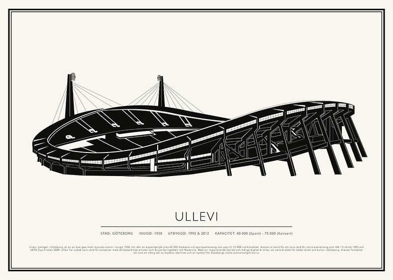 Ullevi Vintage Skiss poster-12