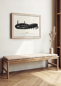 Ullevi Vintage Skiss poster-2