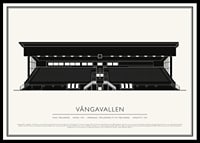 Vångavallen Vintage Skiss poster-0