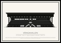 Vångavallen Vintage Skiss poster-0