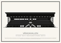 Vångavallen Vintage Skiss poster-1