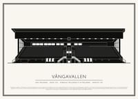 Vångavallen Vintage Skiss poster-1