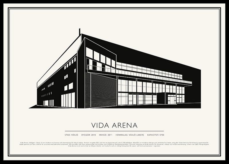 Vida Arena Vintage Skiss poster-12