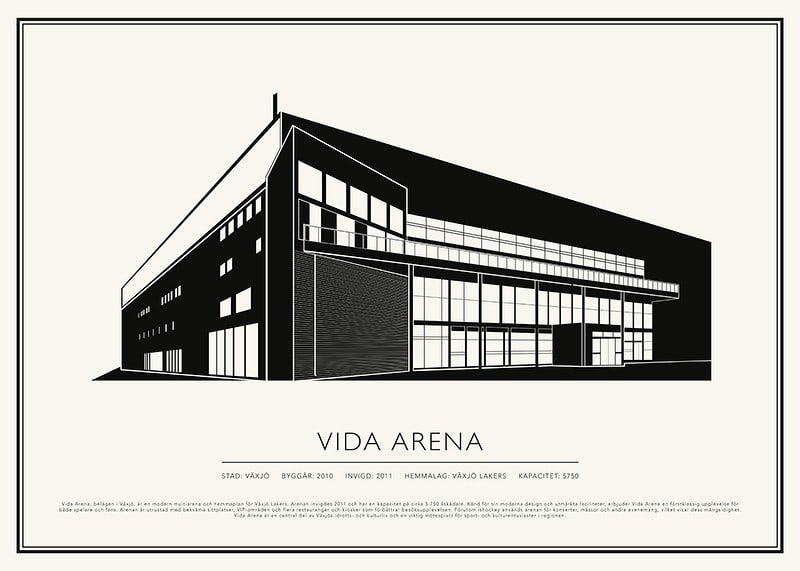 Vida Arena Vintage Skiss poster-12