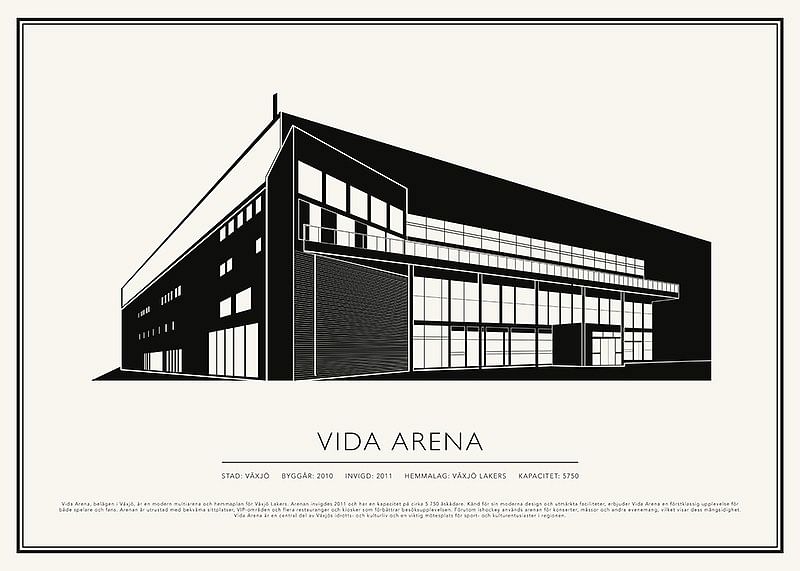 Vida Arena Vintage Skiss poster-12