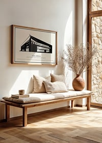 Vida Arena Vintage Skiss poster-2