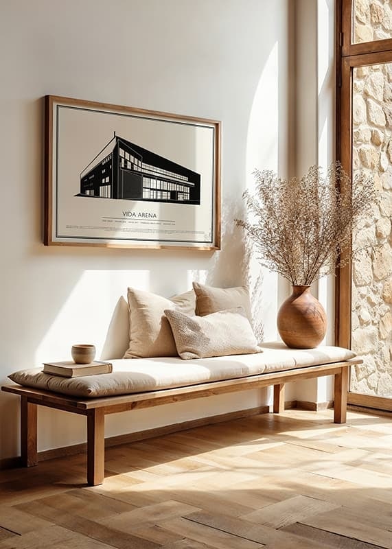 Vida Arena Vintage Skiss poster-12