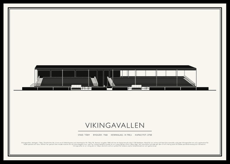 Vikingavallen Vintage Skiss poster-12