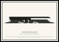 Vikingavallen Vintage Skiss poster-0