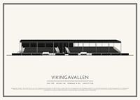 Vikingavallen Vintage Skiss poster-1