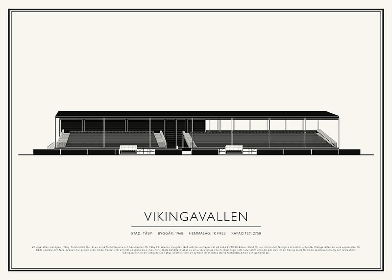 Vikingavallen Vintage Skiss poster-12