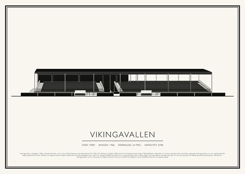Vikingavallen Vintage Skiss poster-12