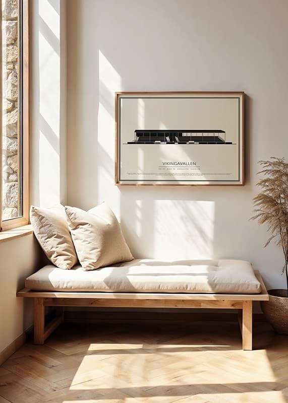 Poster Vikingavallen Vintage Skiss 01 SE crossfade