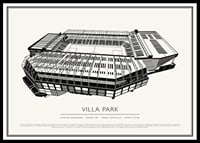 Villa Park Vintage Skiss affisch-0