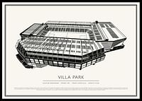Poster cu schiță de epocă Villa Park-0