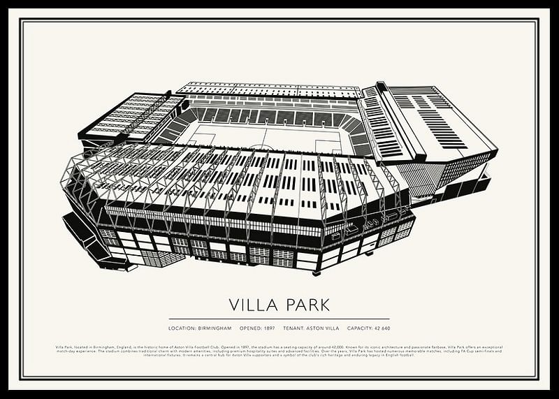 Poster cu schiță de epocă Villa Park-12