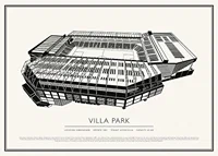 Villa Park Vintage Sketch poster-1