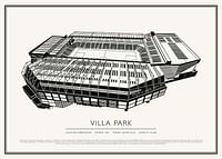 Poster cu schiță de epocă Villa Park-1