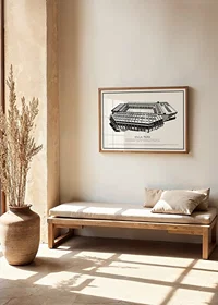 Villa Park Vintage Sketch poster-2