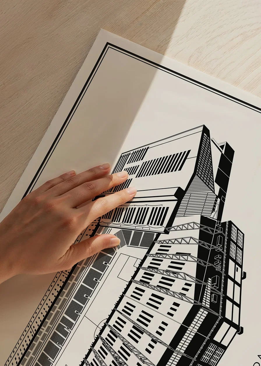 Villa Park Vintage Sketch poster-12