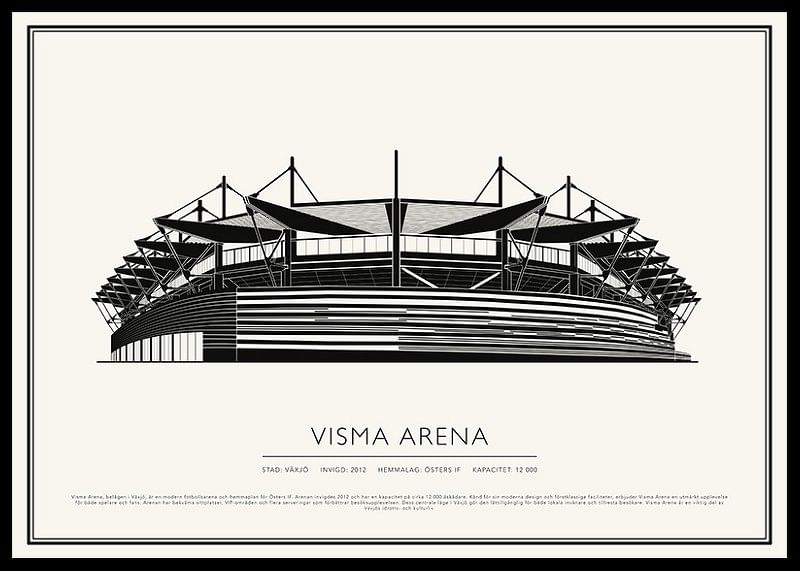 Visma Arena Vintage Skiss poster-12
