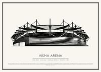 Visma Arena Vintage Skiss poster-1